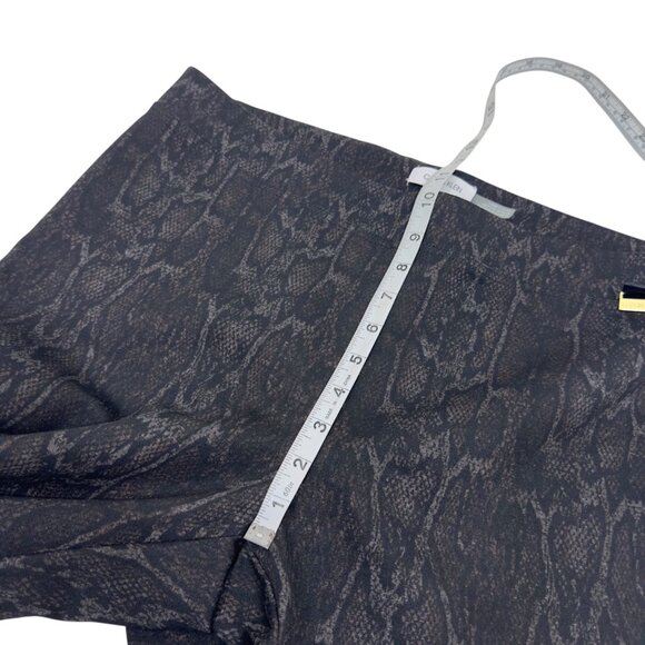 Calvin Klein Womens Black Snakeskin Print Pull-On Stretch Pants SZ L Slim Fit - Picture 7 of 11